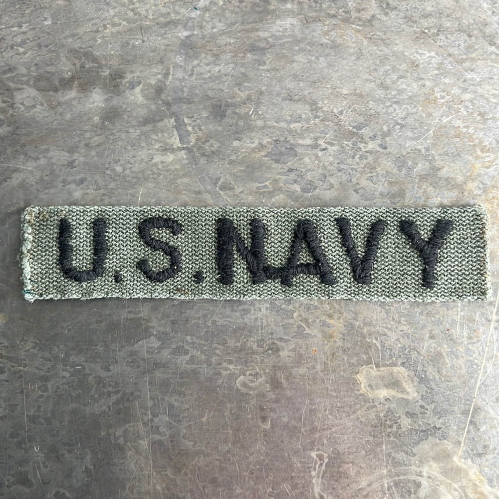 U.S. NAVY embroidered tape patch - vintage